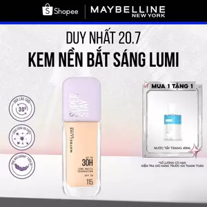 Kem nền bắt sáng Superstay Lumi Matte 30H che phủ siêu nhẹ mặt Maybelline New York 35ml [MỚI]