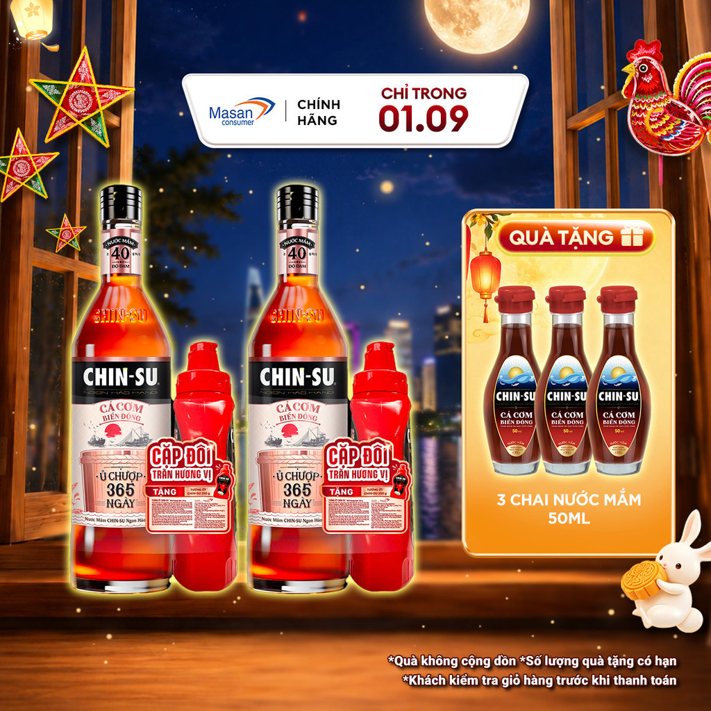 [LS] [Chọn loại] Kiệt tác tặng phẩm – Nước Mắm CHIN-SU Ủ Chượp 365 Ngày 700ml