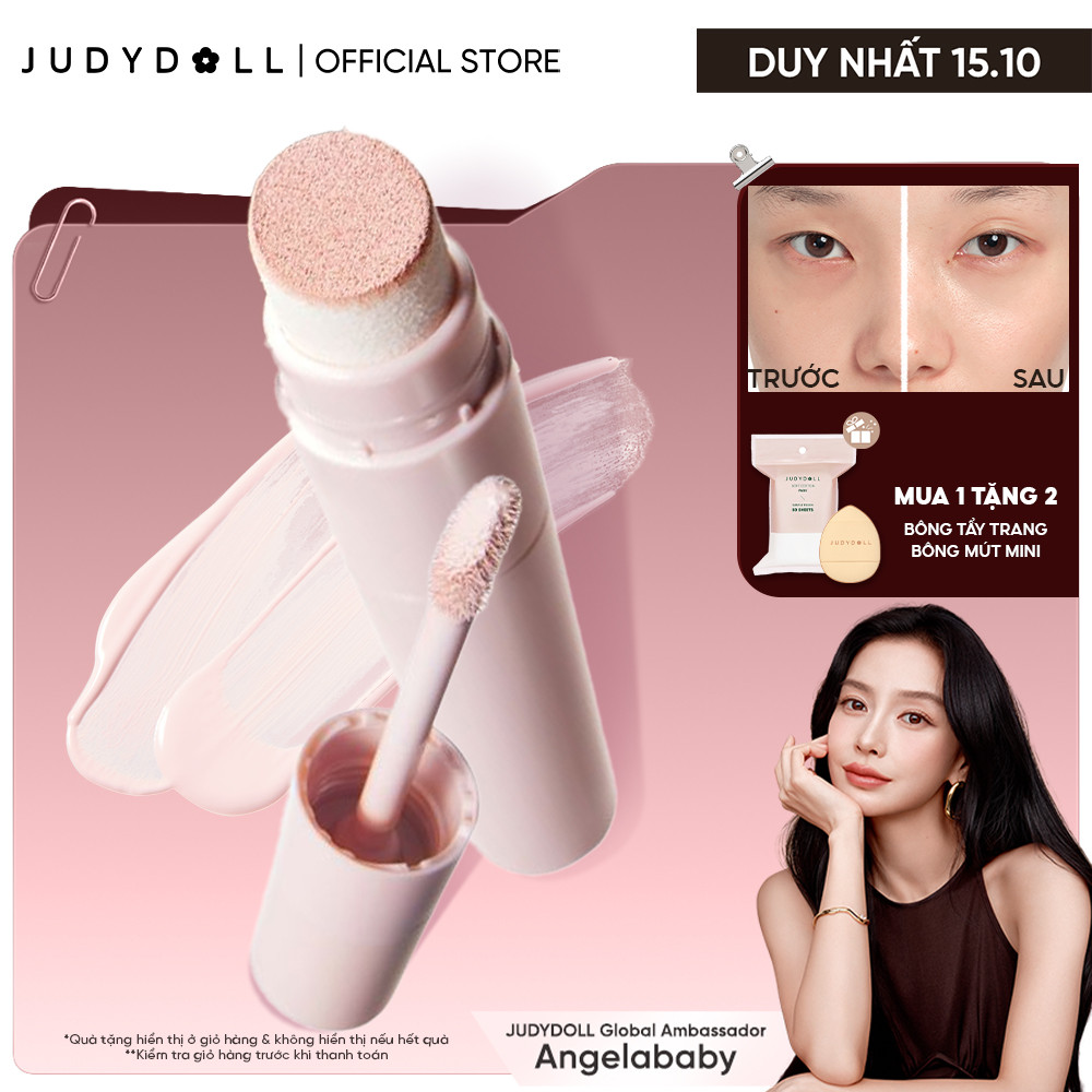 [MỚI] Kem Bắt Sáng & Kem Tạo Khối JUDYDOLL Liquid Highlighter & Liquid Contour rõ màu, không làm vỡ nền, lâu trôi