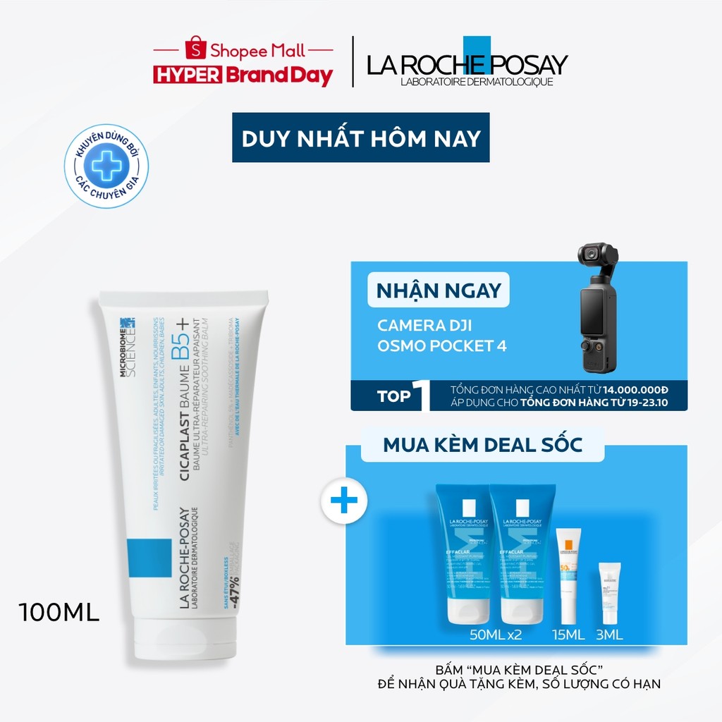 Kem Phục Hồi Đa Năng & Dưỡng Ẩm La Roche-Posay Cicaplast Baume B5+ (100ml) giúp phục hồi da sau 1 lần sử dụng