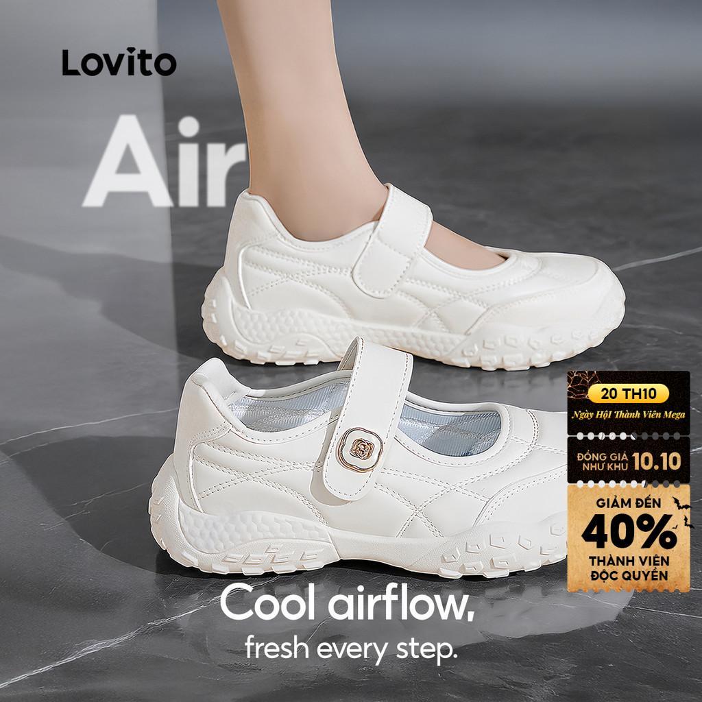 Lovito Giày Thể Thao Thường Ngày Phong Cách Hàn Quốc Dành Cho Nữ Thích Hợp Cho Hoạt Động Ngoài Trời LFAS7029