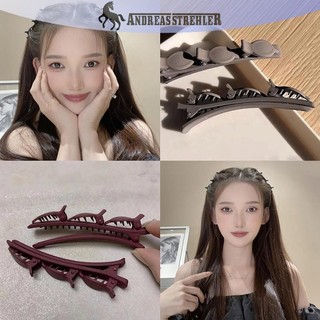 Onetimingfine Màu Trơn Kẹp Tóc Phong Cách Hàn Quốc Cắt Tóc Nổ Kẹp Trán Đổ Barrettes Phụ Kiện Tóc VN