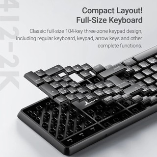 Bộ chuột bàn phím không dây Acer KM41-2K, Kết nối không dây 2.4G, Chống bắn, Siêu mỏng, dành cho máy tính và máy tính xách tay