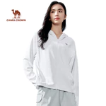 CAMEL CROWN SPORTS Nam Nữ Sợi Nguyên Bản Chống Nắng Quần Áo Mùa Hè Mới Ice-Feel Thoáng Khí Mỏng Có Mũ Trùm Đầu — ảnh 1