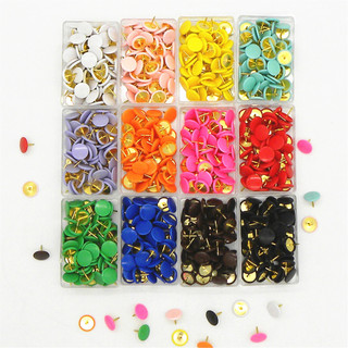 100 Chiếc Màu Flat Thumb Tacks Độ Tròn Nhựa Và Kim Loại Flat Thumb Tacks Cho Văn Phòng Trường Học & Sử Dụng Cá Nhân