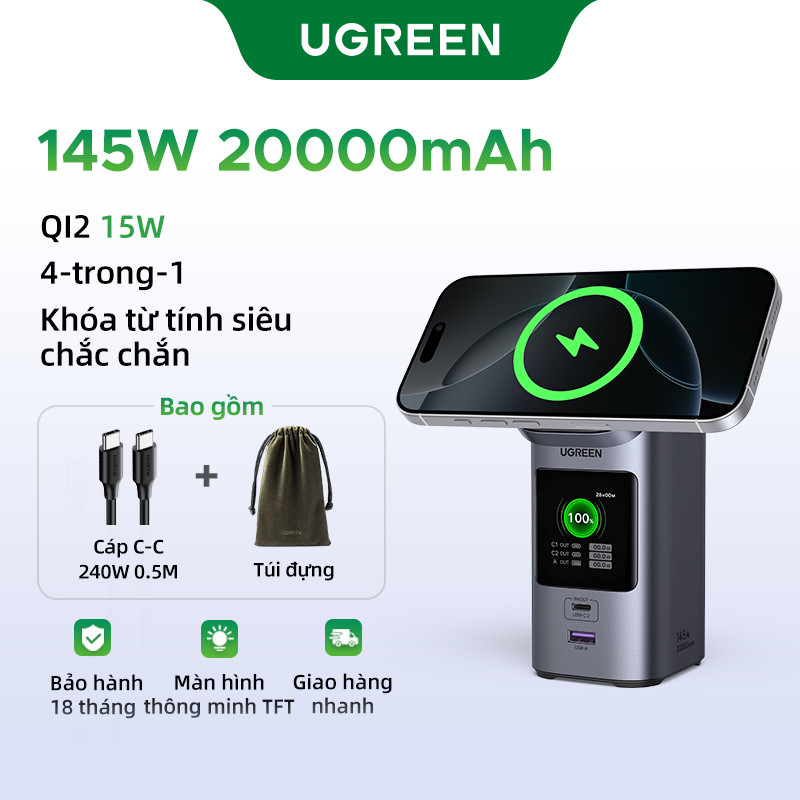 Aenllosi Hoesje voor ugreen Nexode 100W 20000mAh 25188 Laptop Power Bank, alleen hoes