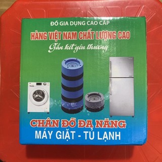 Bộ 4 chân đỡ máy giặt, tủ lạnh đa năng - chống rung, chống trượt