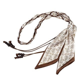 Thắt lưng boho hạt gỗ cho bé gái, dây cotton dệt tay