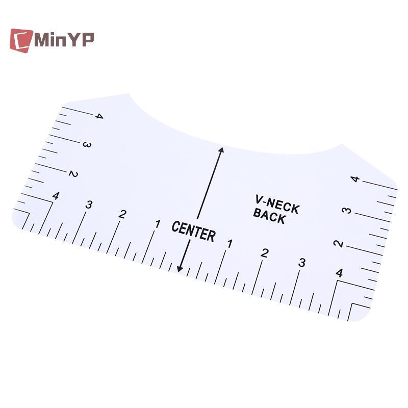 CMinYP 8 Chiếc Áo Thun Thước Hướng Dẫn V Cổ Căn Chỉnh Công Cụ Để Thiết Kế Trung Tâm Đo Vinh Quang