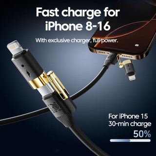 Cáp sạc nhanh Elough 4 trong 1 240W USB Type C bền Type-C sang USB A Dây cáp dữ liệu