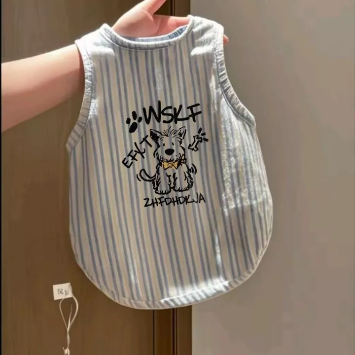 Quần áo lụa băng mỏng cho chó, quần áo cho chó có lông chống rụng, quần áo mèo, áo vest cho chó, áo thú cưng thoáng khí và mát mẻ, đồ dùng cho thú cưng bán buôn