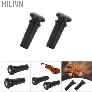 hilivn Phụ kiện nhạc cụ bằng gỗ táo tàu cao cấp đuôi đàn violin Endpin dành cho người chơi (Đen có mắt cá)