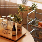Xe Đẩy Đa Năng Nhà Bếp - Kệ Đựng Đồ Di Động Đa Tầng, Khung Thép Chắc Chắn, Bánh Xe Xoay 360°, Tiện Lợi & Thiết Thực — ảnh 6