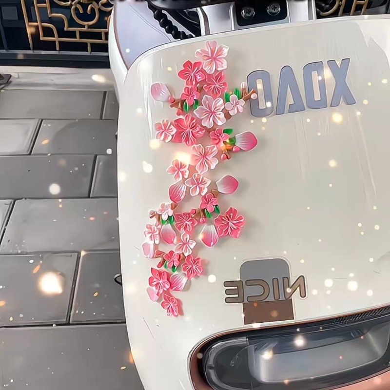 32 Chiếc 3D Hoa Đào Mô Phỏng Hoa Sakura Trang Trí Xe Hơi Trang Trí Nội Thất Ô Tô Điều Khiển Trung Tâm Sáng Tạo Bé Gái Đồ Chơi
