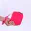 Ví đựng tiền xu CPINCP, Túi du lịch có dây kéo chống nước, Túi văn phòng phẩm màu trơn bằng silicon di động dành cho nữ