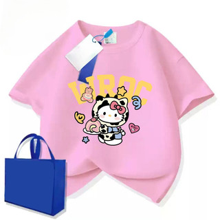 Áo Hello Kitty cho bé gái Kudo form vừa, chất vải cotton thoáng mát, co dãn và thấm mồ hôi