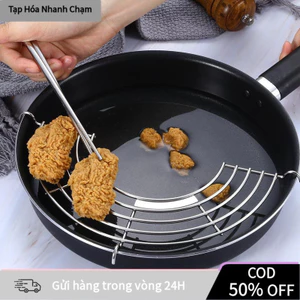 【COD】Vỉ gác chảo chiên rán bằng inox 304 cỡ 26cm 28cm loại dày bền chắc chống trượt đảm bảo an toàn khi sử dụng