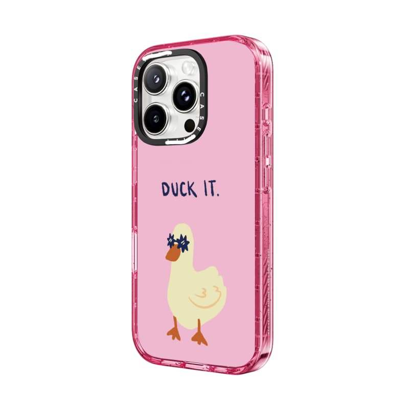 CASECASE X Kính Mát Vịt Hồng Fizz Màu Trong Suốt Cứng Hút Từ Tính Tác Động Dành Cho Apple IPhone 12 13 14 15 16 17 Pro Max Air Plus Có Hộp