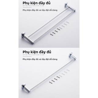 【 KOHLER 】Giá treo khăn tắm hai lớp không cần khoan, nhiều kích cỡ, giá treo khăn bằng đồng, giá treo khăn tắm chống ăn