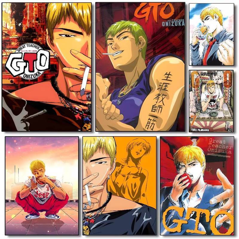 Poster GTO (Great Teacher Onizuka) - Tranh Canvas Nghệ Thuật HD, Chống Thấm Nước, Trang Trí Thẩm Mỹ Cho Phòng Khách Gia Đình, Phòng Ngủ & Thanh