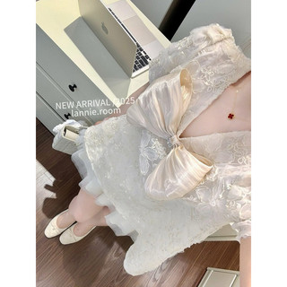[Sẵn] Set Bộ Ren Cộc Tay Phối Chân Váy Dáng Ngắn Xoè, Bộ Đồ Áo Ren Mix Chân Váy Xoè Lưới Tiểu Thư Asasino