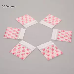 GCDHome 100 Chiếc Túi Mini Nhựa Nhỏ Dây Kéo Túi Ngủ Túi Đựng Thuốc HOT