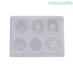 Unstop * Mặt dây chuyền kẹo Mini DIY Móc khóa Bông tai Khuôn nhựa Vỏ dụng cụ làm đồ trang sức