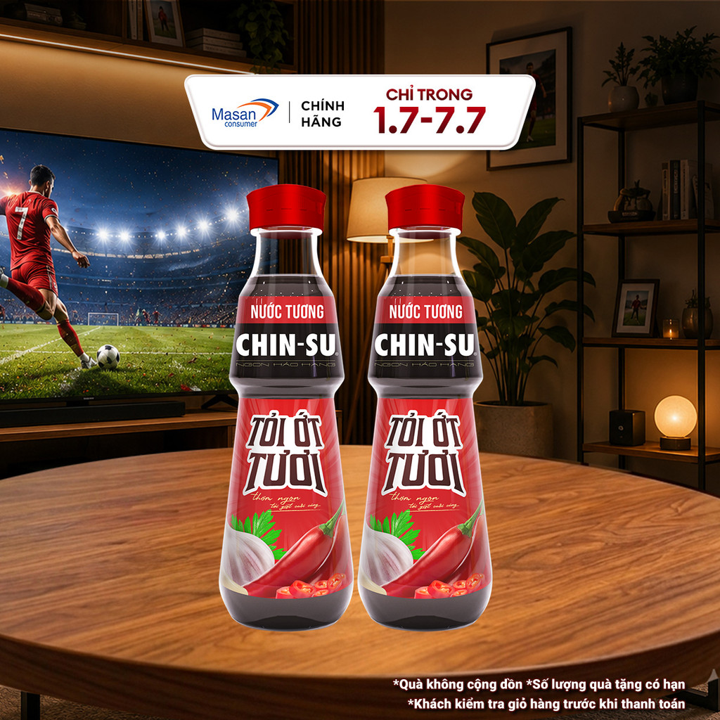 [HSD:10.7.2026] [Chọn loại] Nước tương CHIN-SU Tỏi ớt chai x 500ml