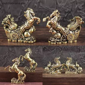 Tượng Ngựa Đồng - Thủ Công Kim Loại Cung Hoàng Đạo Trung Quốc Để Trang Trí Nhà & Bàn FSI