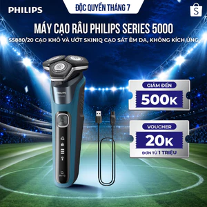 Máy cạo râu Philips S5880/20 Series 5000 cạo khô và ướt SkinIQ cạo sát êm da, không kích ứng