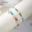 AqToCna Boho Vỏ Biển Sao Biển Vòng Tay Dành Cho Nữ Cô Gái Thời Trang Rùa Quyến Rũ Handmade Dây Dệt Hạt Trang Sức Mùa Hè Bãi Biển Quà Tặng AqToCna