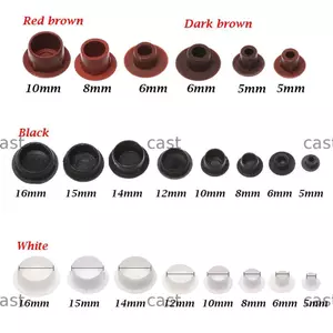 CAST 50 Chiếc Vít Trang Trí Grommet Phần Cứng Lỗ Trang Trí Bên Ngoài Bụi Cắm Nút Chặn