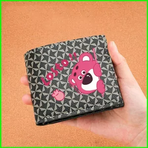 Ví ngắn HT3 Lotso Đa chức năng và nhiều khe cắm Phim hoạt hình Anime Coin Purse TH3