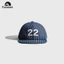 Mũ American Retro Số Thêu Sọc Mềm Vành Mũ Bóng Chày Nam Nữ Cùng Phong Cách Đường Phố Hip Hop Ván Trượt Mũ Chống Nắng