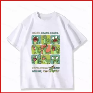 Áo thun ngắn tay Hoppers Anime TOM thằn lằn 110CM-6XL mùa hè