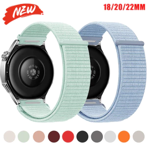 18 20 22mm Dây đeo vòng Nylon cho Huawei Watch GT6 / 5 46mm vòng đeo tay thể thao cho Galaxy Watch 7 6 5 4 40mm 44mm