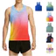 Thời Trang Mùa Hè Nam Co Giãn Gân Thể Thao Xe Tăng Top Màu Trơn & Cầu Vồng Tie Thuốc Nhuộm Không Tay Tập Gym Huấn Luyện Chạy Áo Vest