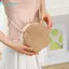Túi đeo vai nhỏ ống hút FUZOU, Túi rơm đi biển hình hoa Kawaii, Kỳ nghỉ mát Bohemian Túi cói dệt thông thường mùa hè