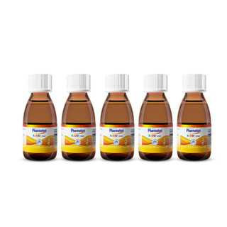 Bộ 5 chai Siro Pharmaton Kiddi 100ml giúp xương chắc khỏe, hỗ trợ sự phát triển toàn diện của trẻ