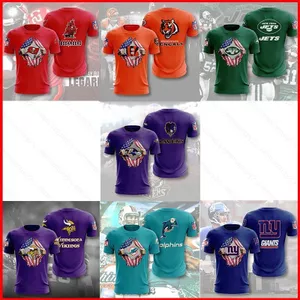 NFL Áo Thun Bóng Bầu Dục Cosplay Tay Ngắn Áo Trang Phục Tee Croptop Áo Buccaneers Phản Lực Chopper Thường Ngày Plus Kích Thước Hallowe