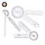{TB & Bag} Thước đo nhịp tim 6 / 8Inch Thước đo khớp y tế Chỉnh hình Hiệu chỉnh Quy tắc góc Cột sống Thước góc ngón tay Thước đo góc.