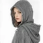 THEGIRL8B Áo choàng Halloween, Thiết kế có mũ trùm đầu Phong cách phóng đại Halloween Cosplay Cape, Thời trang Rách họa tiết Tattered Vải Unisex Halloween Ma Trang phục Tiệc Halloween