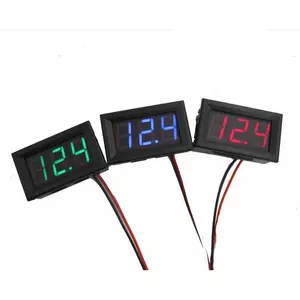DC 0-30V 3 dây LED màn hình kỹ thuật số bảng điều khiển vôn mét điện áp vôn kế động cơ ô tô [Vn]
