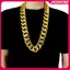 JASMINE 50-120cm Quá Khổ Lớn Chunky Dây Xích Màu Vàng Nelace Hip Hop Punk Gothic Ro Mặt Dây Chuyền Nhựa Biểu Diễn Đảng Đạo Cụ JASMINE