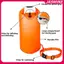 JASMINE PVC Bơi Buet Túi Khô Bơm Hơi Mở Phao Bơi Kéo Túi Nổi Chống Thấm Nước Đôi Túi Khí Thể Thao Nước Túi An Toàn JASMINE