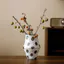 Đen Trắng Vintage Bình Gốm Handmade Nghệ Thuật Hoa Nhỏ Tàu Cho Phòng Khách Phòng Ngủ Lối Vào Trang Trí Nội Thất Nhà Trang Trí Tối Giản Phong Cách Scandinavia