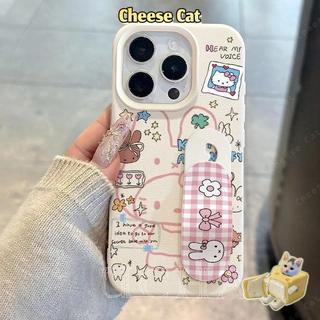 Màu Hồng Dễ Thương Thỏ Điện Thoại Kitty Ốp Lưng Điện Thoại iPhone 11 12 13 14 15 16 17 Pro Max Xs Max XR