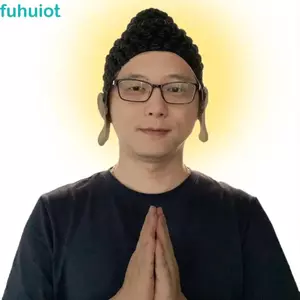 Mũ Bơi Phật FUHUIOT, Mũ Phật Bền Linh Hoạt, Mũ Bảo Hiểm Toàn Mặt Độc Đáo Ngộ nghĩnh Chống Trơn Trượt Mặt nạ Phật Trang Phục Đảng