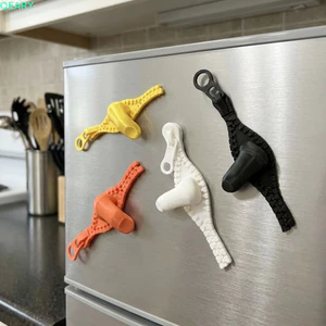 QEARY Ngón Tay Nam Châm Tủ Lạnh, Quirky Ngộ nghĩnh Dây Kéo Hình Nam Châm Tủ Lạnh, Sáng Tạo 3D In Nhựa Mô Phỏng Dây Kéo Ngón Tay Trang Trí