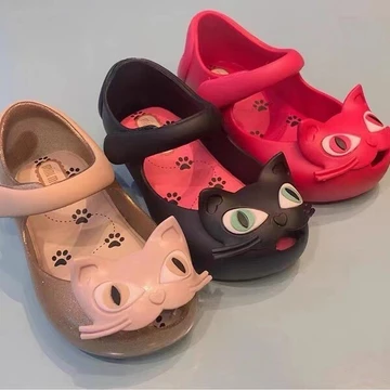 | sandals for women | 【sandals for girls】 ❥Giày Trẻ Em Melissa Melissa Bé Gái Mèo Thạch Giày Bé Mùa Hè Hoạt Hình Sandal Bé Gái Giày Đi Biển 5❂